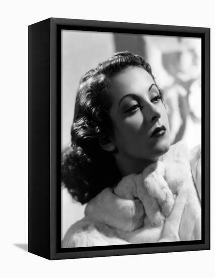 Danielle Darrieux, 1938 (b/w photo)-null-Framed Stretched Canvas