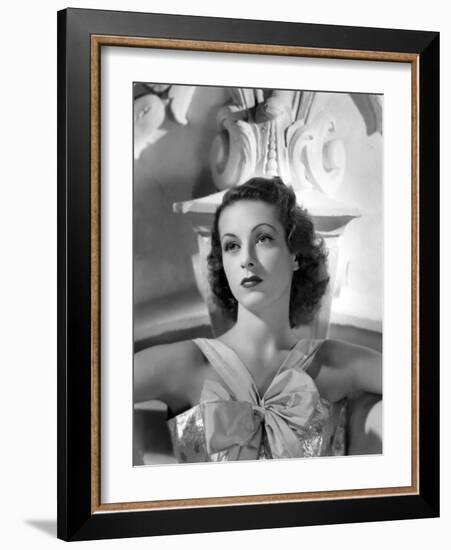 Danielle Darrieux by Ray Jones of Universal Studio 1937 (b/w photo)-null-Framed Photo