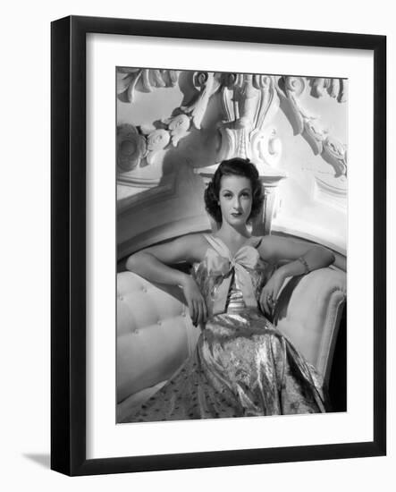 Danielle Darrieux by Ray Jones of Universal Studio, 1937 (b/w photo)-null-Framed Photo