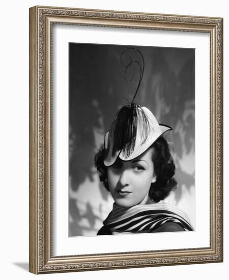 Danielle Darrieux IN THE 30'S (b/w photo)-null-Framed Photo