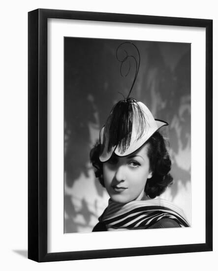 Danielle Darrieux IN THE 30'S (b/w photo)-null-Framed Photo