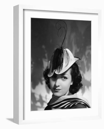 Danielle Darrieux IN THE 30'S (b/w photo)-null-Framed Photo