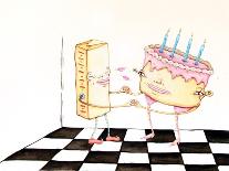 The Butter and the Birthday Cake-Danielle O'Malley-Framed Stretched Canvas