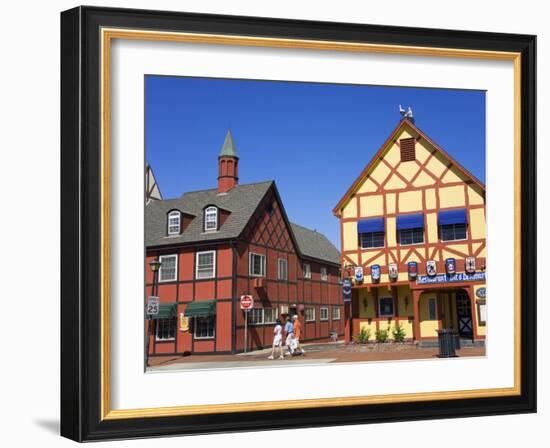 Danish Architecture on Alisal Road, Solvang, Santa Barbara County, Central California-Richard Cummins-Framed Photographic Print