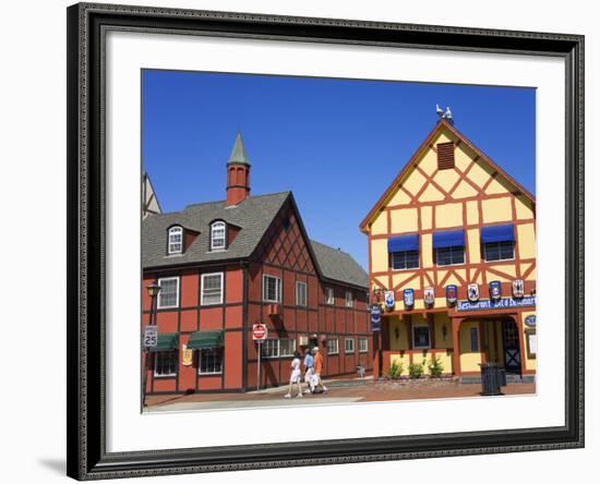 Danish Architecture on Alisal Road, Solvang, Santa Barbara County, Central California-Richard Cummins-Framed Photographic Print