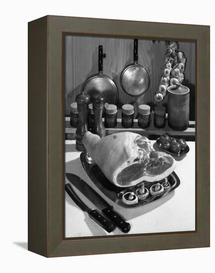 Danish Bacon Gammon Joint with Spice Jars, 1963-Michael Walters-Framed Premier Image Canvas