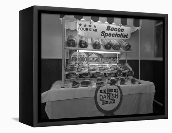 Danish Bacon Pre Packed Meat Display, Kilnhurst, South Yorkshire, 1963-Michael Walters-Framed Premier Image Canvas