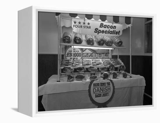 Danish Bacon Pre Packed Meat Display, Kilnhurst, South Yorkshire, 1963-Michael Walters-Framed Premier Image Canvas