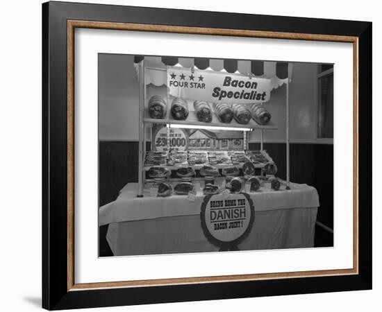 Danish Bacon Pre Packed Meat Display, Kilnhurst, South Yorkshire, 1963-Michael Walters-Framed Photographic Print