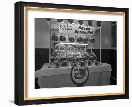 Danish Bacon Pre Packed Meat Display, Kilnhurst, South Yorkshire, 1963-Michael Walters-Framed Photographic Print