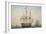 Danish Flagship with 110 Cannons, Colour Lithograph by Unknown Artist, Sweden, 19th Century-null-Framed Giclee Print