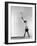 Danish Gymnastics Champion Hans Elmann Executing High Front Vault-Gjon Mili-Framed Photographic Print