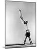 Danish Gymnastics Champion Hans Elmann Executing High Front Vault-Gjon Mili-Mounted Photographic Print