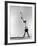 Danish Gymnastics Champion Hans Elmann Executing High Front Vault-Gjon Mili-Framed Photographic Print