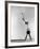 Danish Gymnastics Champion Hans Elmann Executing High Front Vault-Gjon Mili-Framed Photographic Print