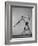 Danish Gymnasts Erik Hansen Followed by John Thomsen Do High Thief Jump as Team Member Braces Buck-Gjon Mili-Framed Photographic Print