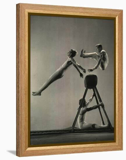 Danish Gymnasts-Gjon Mili-Framed Premier Image Canvas