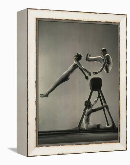 Danish Gymnasts-Gjon Mili-Framed Premier Image Canvas