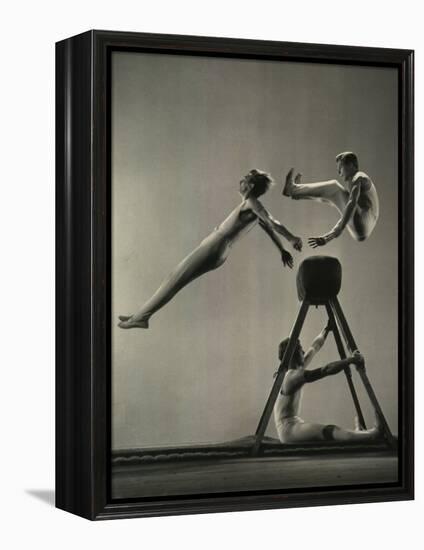 Danish Gymnasts-Gjon Mili-Framed Premier Image Canvas