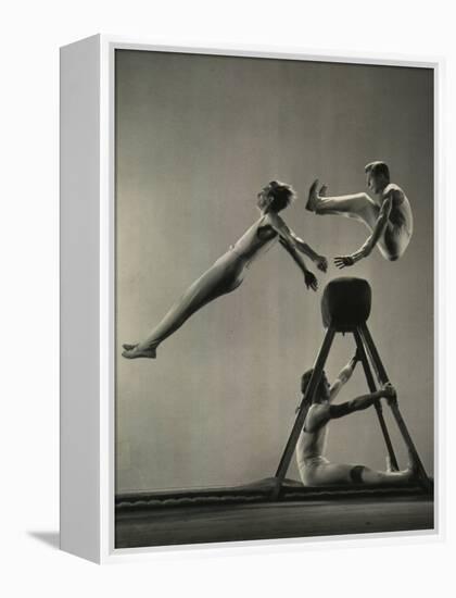 Danish Gymnasts-Gjon Mili-Framed Premier Image Canvas