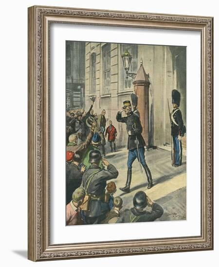 Danish King Walks 1940-Vittorio Pisani-Framed Art Print