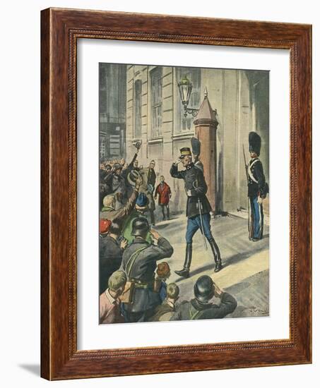 Danish King Walks 1940-Vittorio Pisani-Framed Art Print