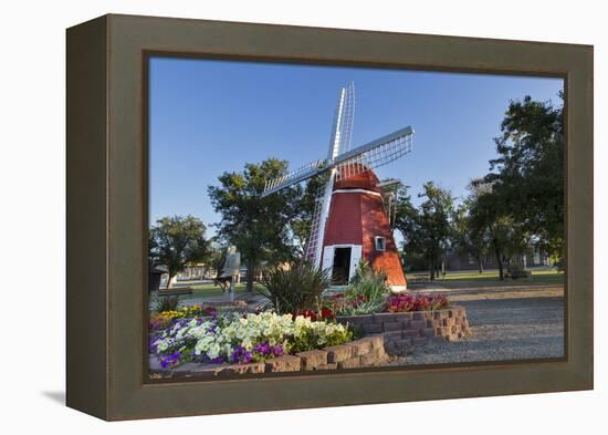 Danish Mill Built in 1902 Resides in Kenmare, North Dakota, USA-Chuck Haney-Framed Premier Image Canvas