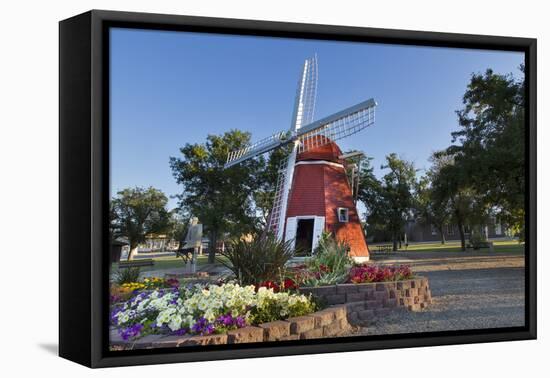 Danish Mill Built in 1902 Resides in Kenmare, North Dakota, USA-Chuck Haney-Framed Premier Image Canvas