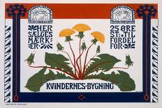 Poster Advertising the Womens' Building, Late 19th-Early 20th Century (Colour Litho)-Danish-Framed Giclee Print