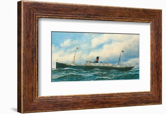 Danish Steamship-Antonio Jacobsen-Framed Premium Giclee Print