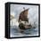 Danish Viking Ship, Raven, at Sea-null-Framed Premier Image Canvas