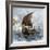 Danish Viking Ship, Raven, at Sea-null-Framed Giclee Print