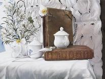 Afternoon Tea con Bottiglia Blu-Danka Weitzen-Giclee Print