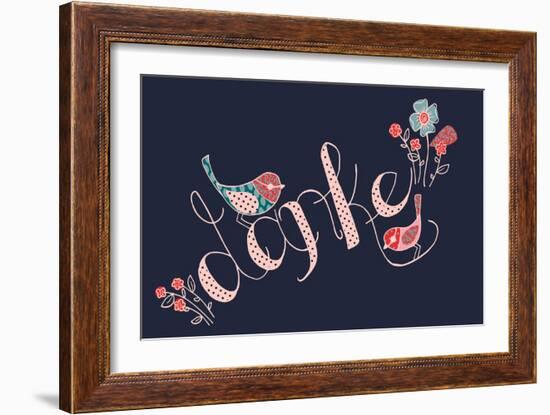 Danke-null-Framed Giclee Print