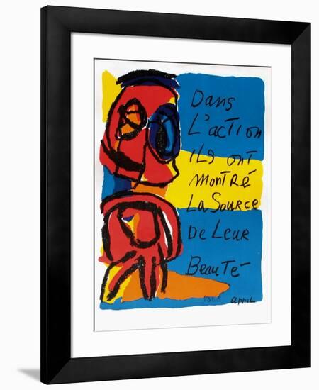 Dans L'Action-Karel Appel-Framed Premium Edition