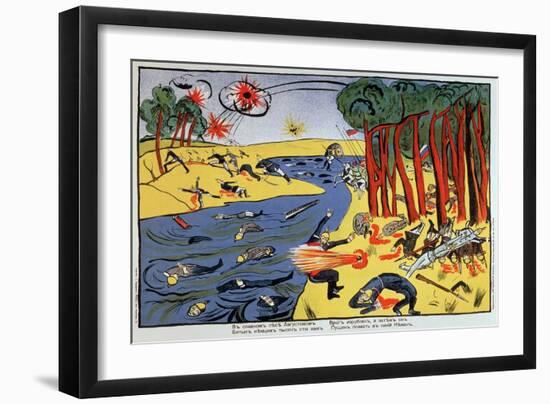 Dans La Bonne Foret D'aout... (In the Good Forest of August...). Satire De La Premiere Guerre Mondi-Kazimir Severinovich Malevich-Framed Giclee Print