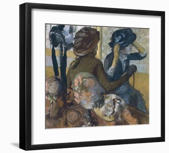 Dans la chapellerie, 1882-Edgar Degas-Framed Giclee Print