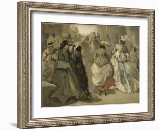 Dans la rue-Constantin Guys-Framed Giclee Print