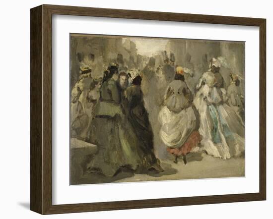 Dans la rue-Constantin Guys-Framed Giclee Print