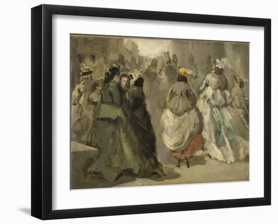 Dans la rue-Constantin Guys-Framed Giclee Print