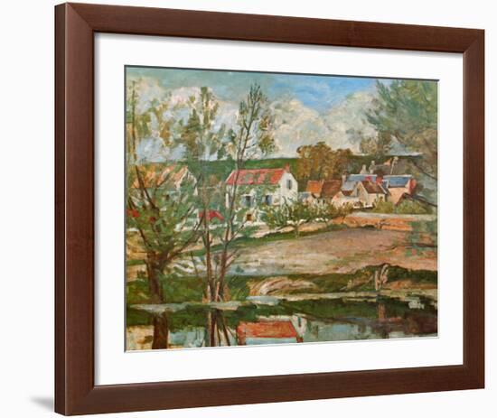 Dans la Vallee de l'Oise-Paul Cézanne-Framed Art Print