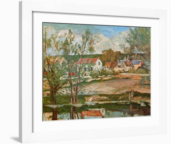 Dans la Vallee de l'Oise-Paul Cézanne-Framed Art Print