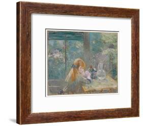 Dans la véranda, 1884 by Berthe Morisot-Berthe Morisot-Framed Giclee Print
