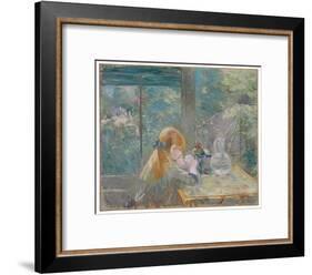 Dans la véranda, 1884 by Berthe Morisot-Berthe Morisot-Framed Giclee Print