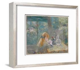 Dans la véranda, 1884 by Berthe Morisot-Berthe Morisot-Framed Giclee Print