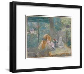 Dans la véranda, 1884 by Berthe Morisot-Berthe Morisot-Framed Giclee Print