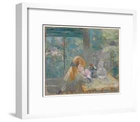 Dans la véranda, 1884 by Berthe Morisot-Berthe Morisot-Framed Giclee Print