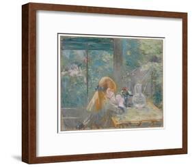 Dans la véranda, 1884 by Berthe Morisot-Berthe Morisot-Framed Giclee Print