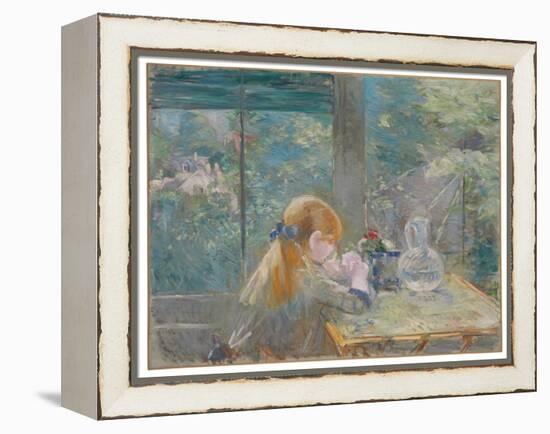 Dans la véranda, 1884 by Berthe Morisot-Berthe Morisot-Framed Premier Image Canvas