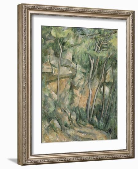 Dans le parc de Château-Noir-Paul Cézanne-Framed Giclee Print